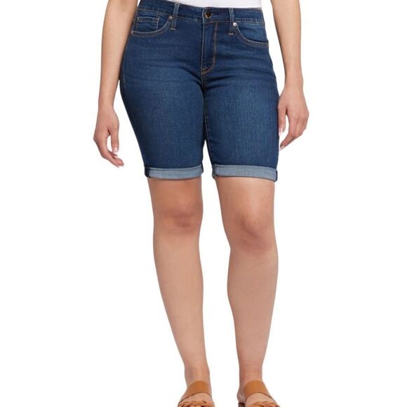 Seven7 Women’s Sunset Bermuda Shorts Rolled Cuff Bermuda Short 9" inseam Size 8 - Picture 4 of 11